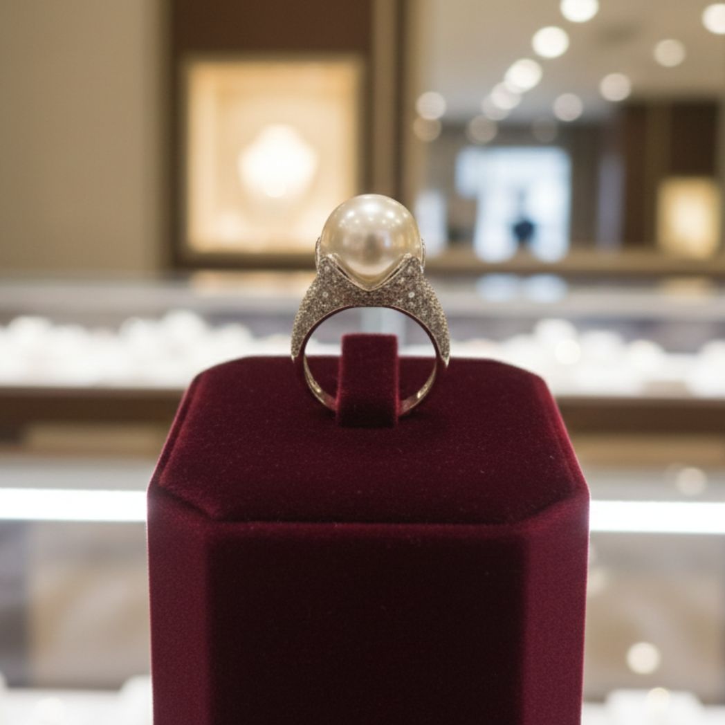 Petal Luster Pearl Ring