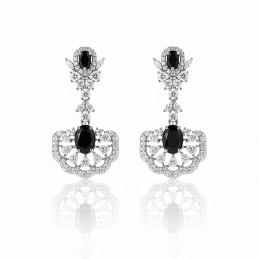 Midnight Noir Chandelier Earrings