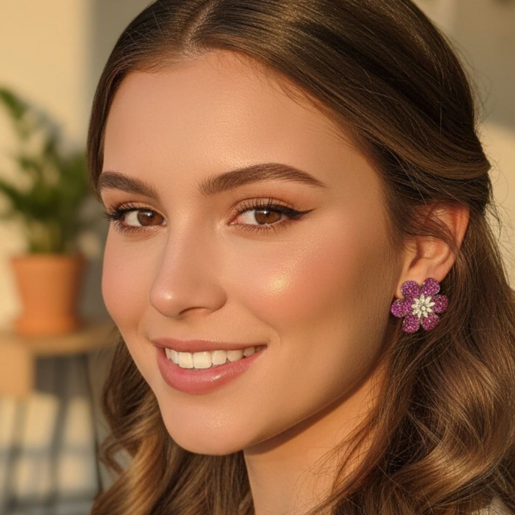 Blooming Plum Blossom Studs