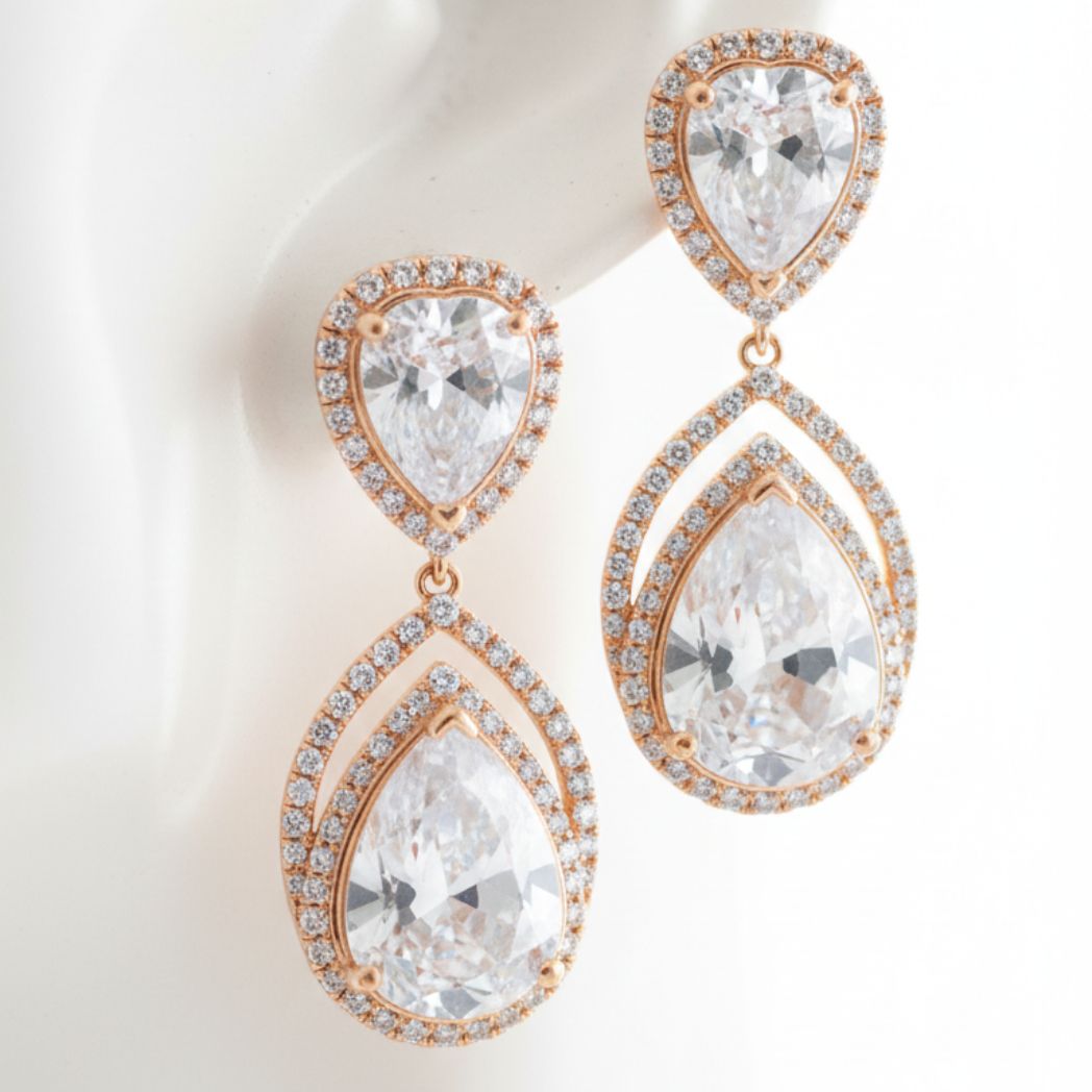 Radiant Halo Pendant Set