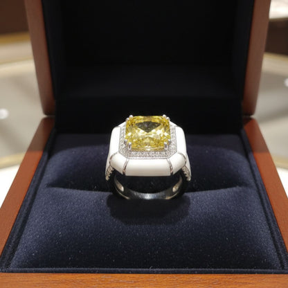 Royal Sapphire Camellia Ring