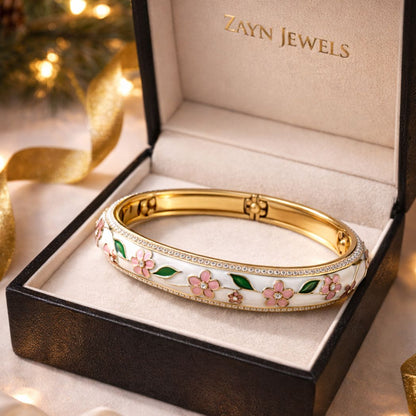 Flora Enamel Kada Bangle
