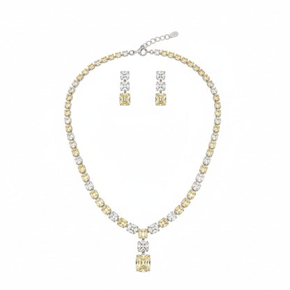 Luminous Cascade Zircon Set