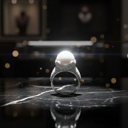 Petal Luster Pearl Ring