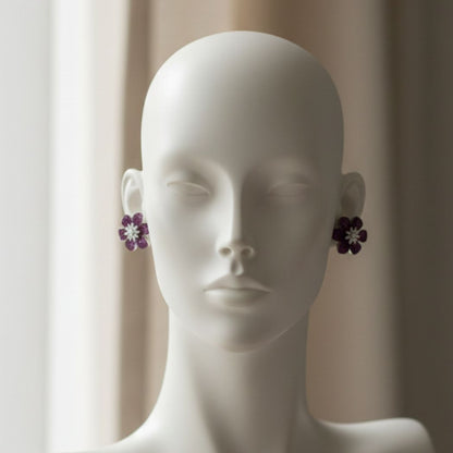 Blooming Plum Blossom Studs