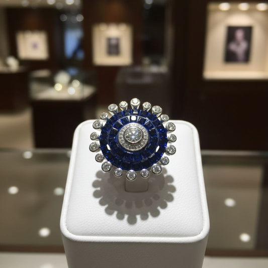 Amethyst Camellia Ring