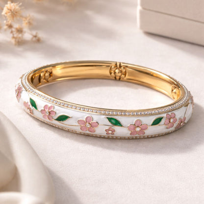 Flora Enamel Kada Bangle