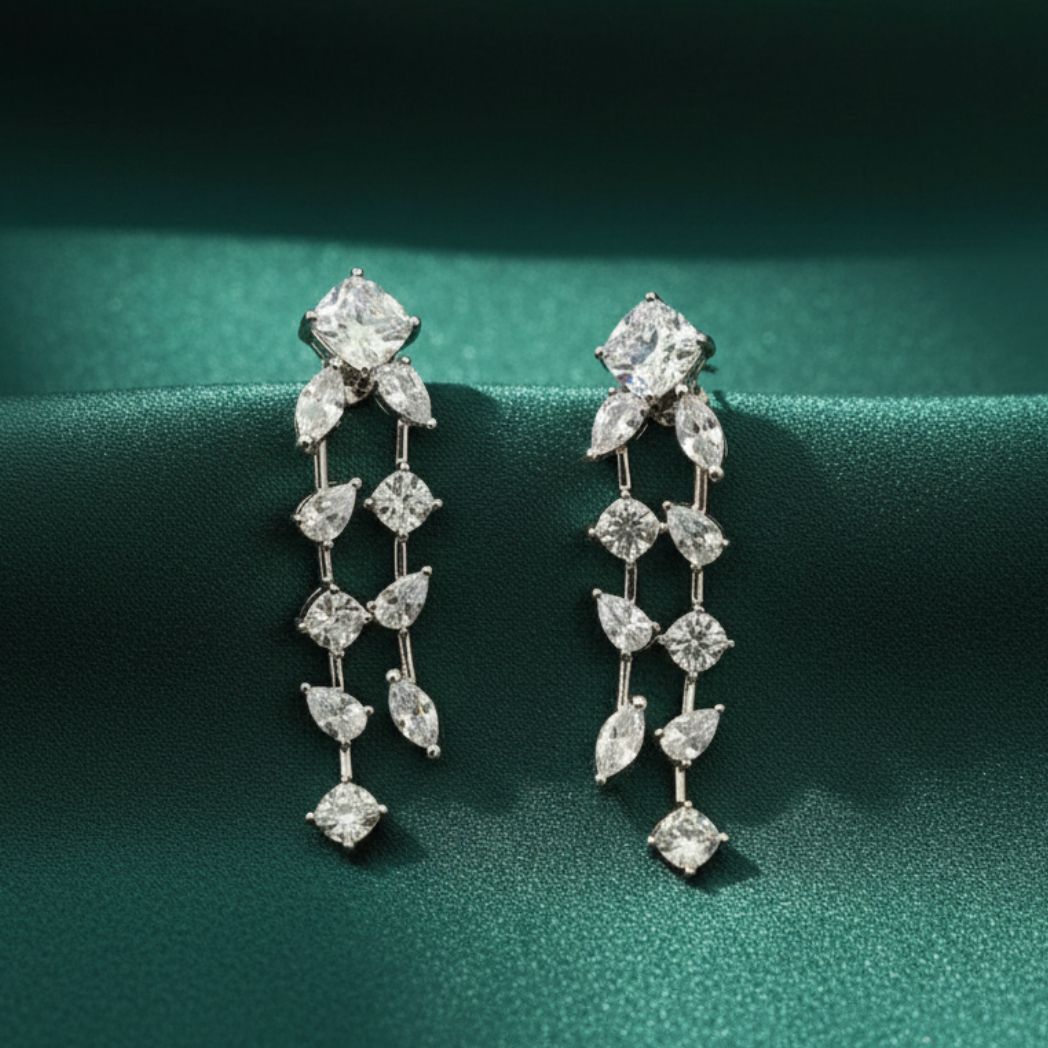 Marquise Radiant Draped Jewelry Set