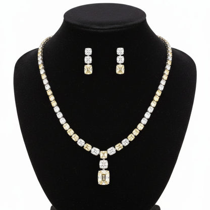 Luminous Cascade Zircon Set