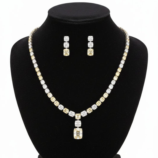 Luminous Cascade Zircon Set