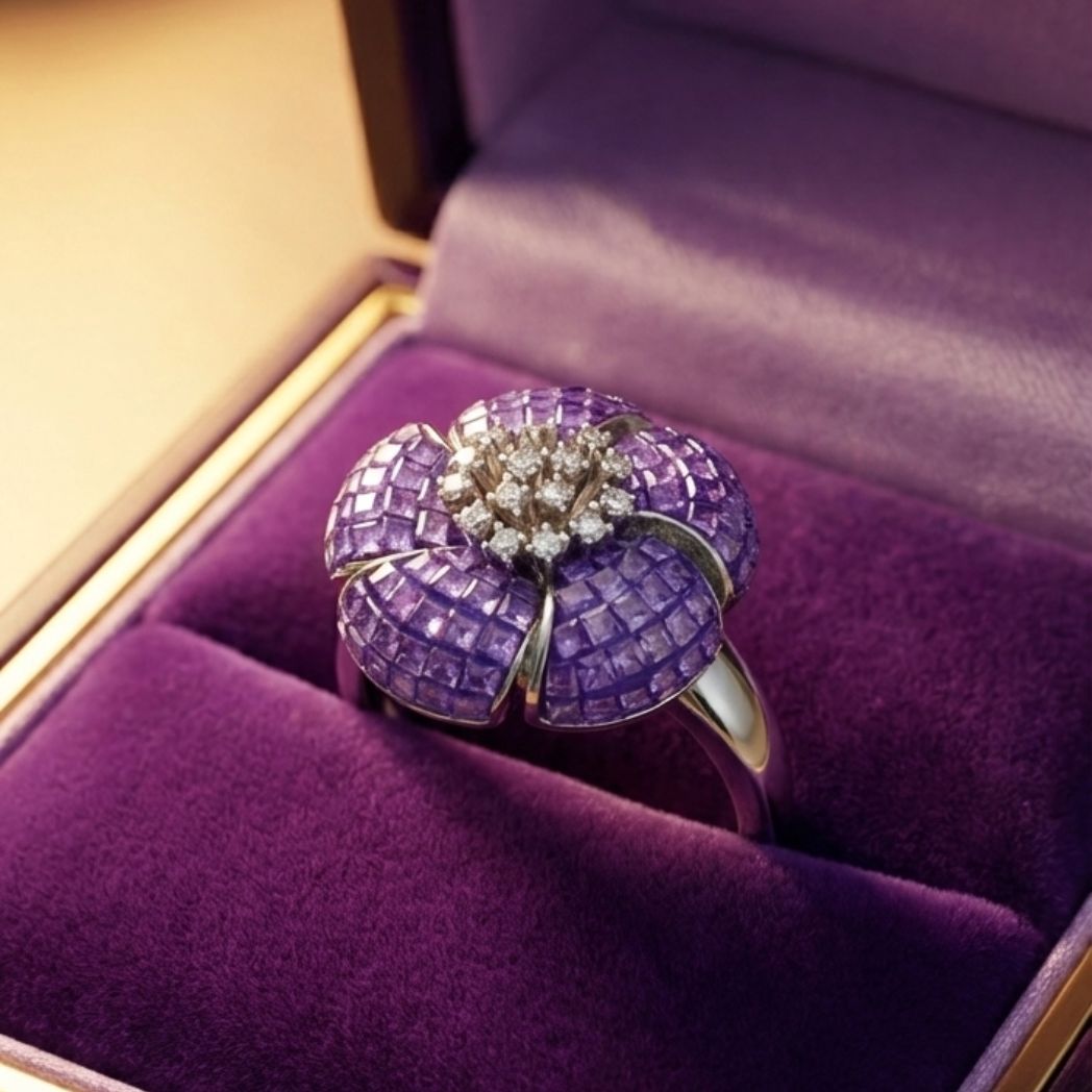 Imperial Sapphire Bloom Ring