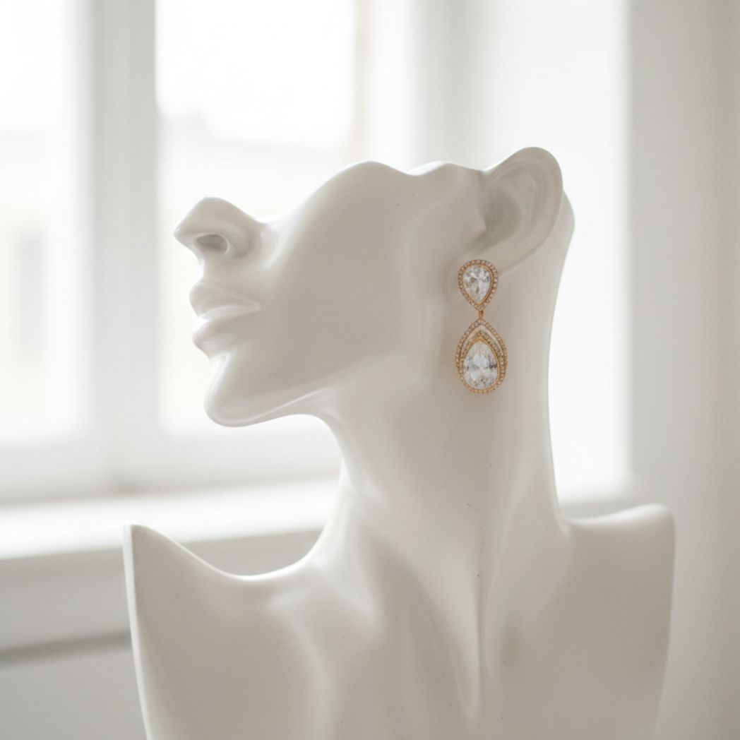 Radiant Halo Pendant Set