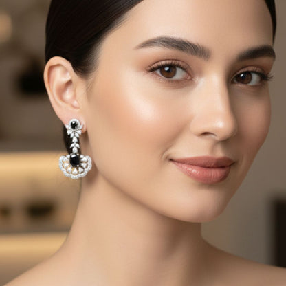 Midnight Noir Chandelier Earrings