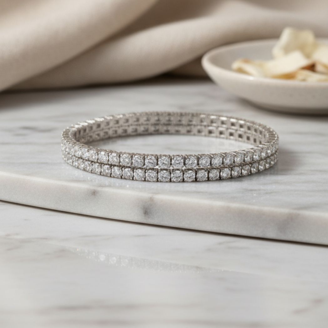 The Dual Radiance Tennis Bracelet