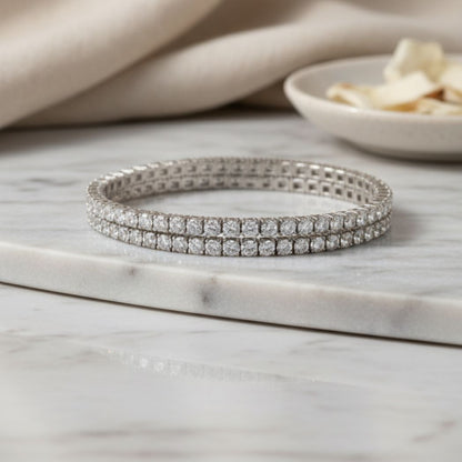 The Dual Radiance Tennis Bracelet