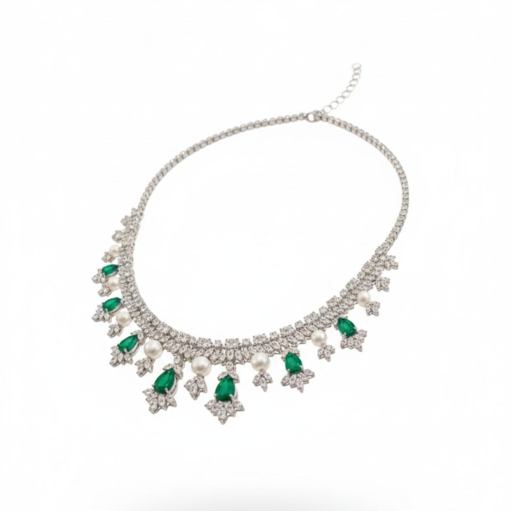 Marquise Cascade Green Set