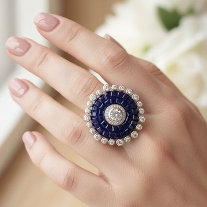Amethyst Camellia Ring