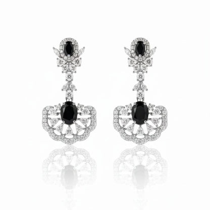 Midnight Noir Chandelier Earrings