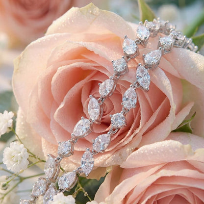 Marquise Radiant Draped Jewelry Set