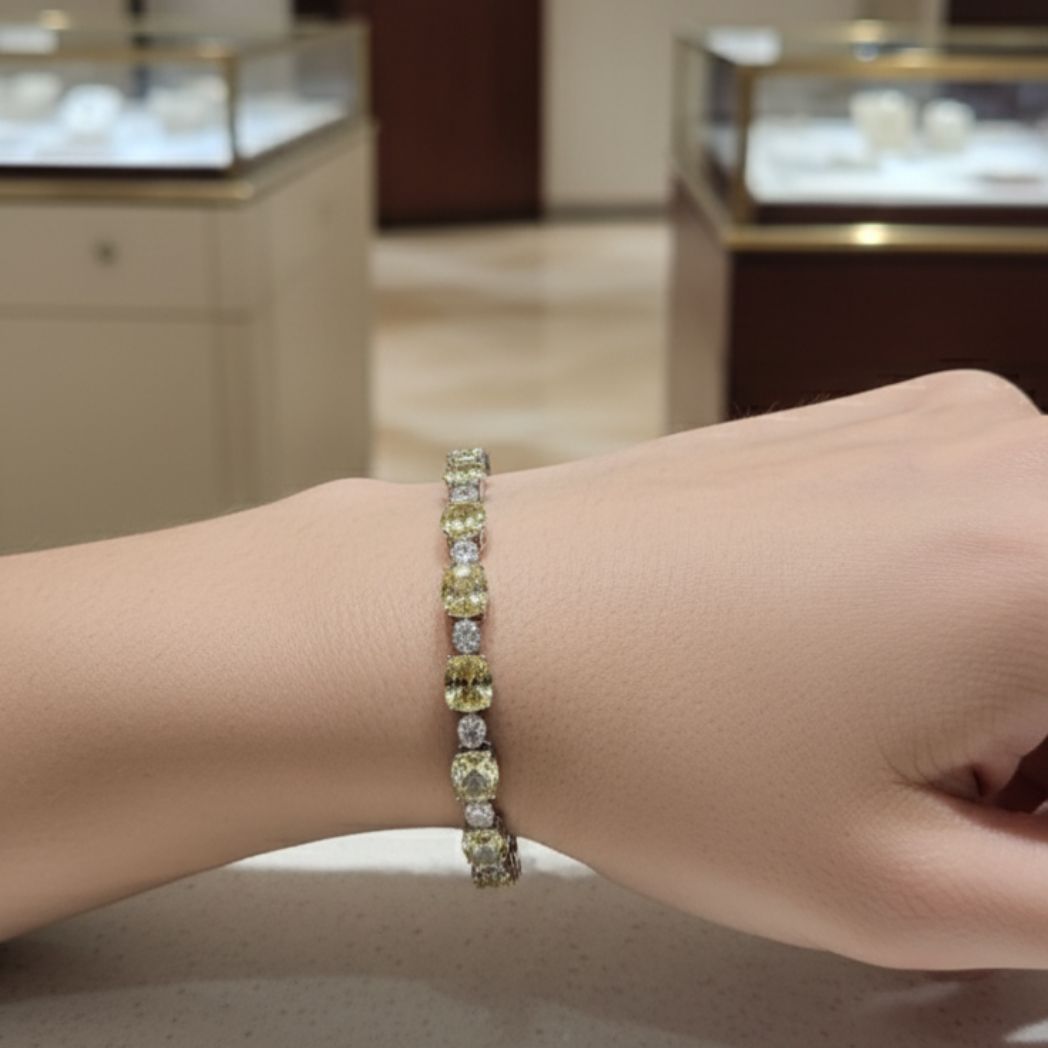 Amethyst Halo Bracelet
