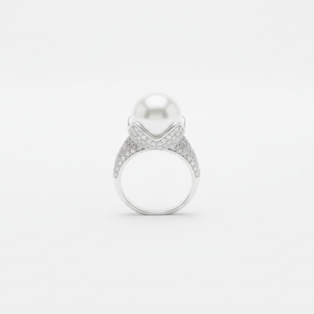 Petal Luster Pearl Ring