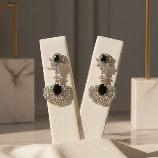Midnight Noir Chandelier Earrings