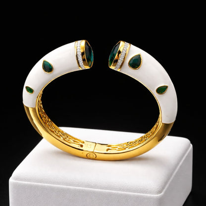 Emerald Duo Enamel Kada