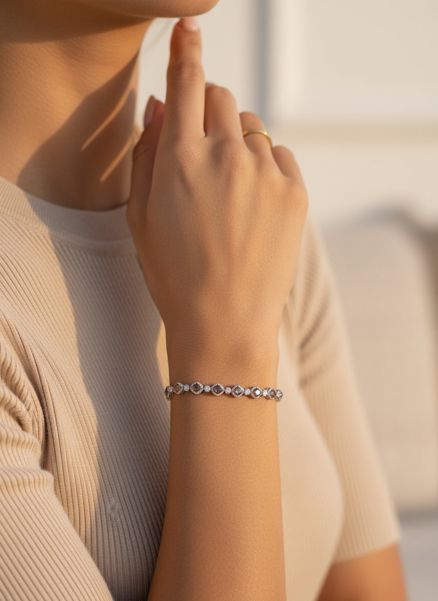 The Rose Halo Grace Bracelet
