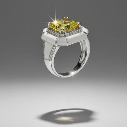 Royal Sapphire Camellia Ring