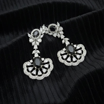 Midnight Noir Chandelier Earrings