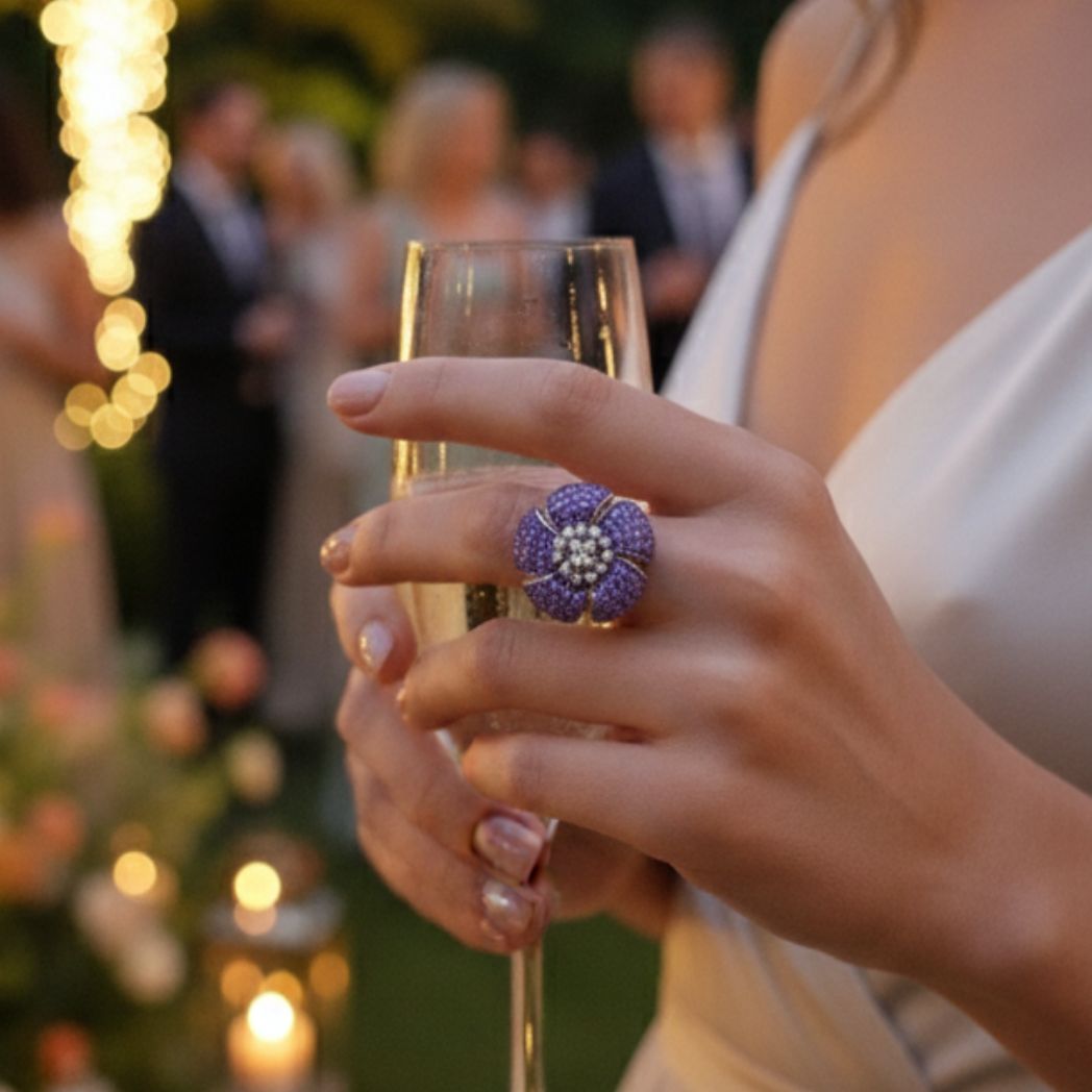 Imperial Sapphire Bloom Ring