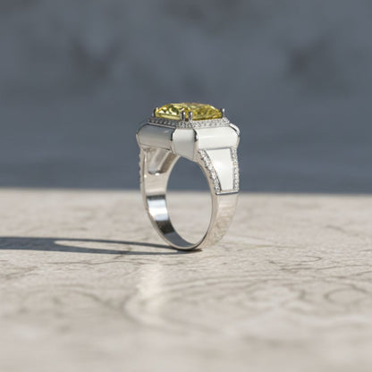 Royal Sapphire Camellia Ring
