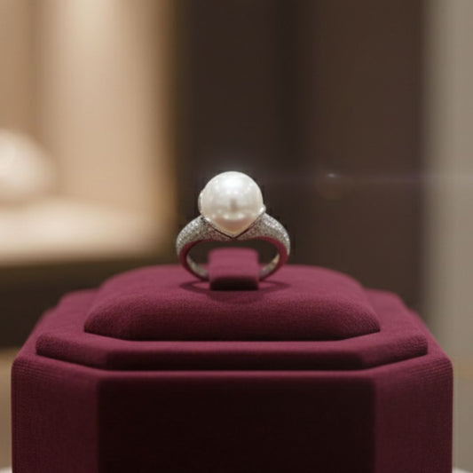 Petal Luster Pearl Ring