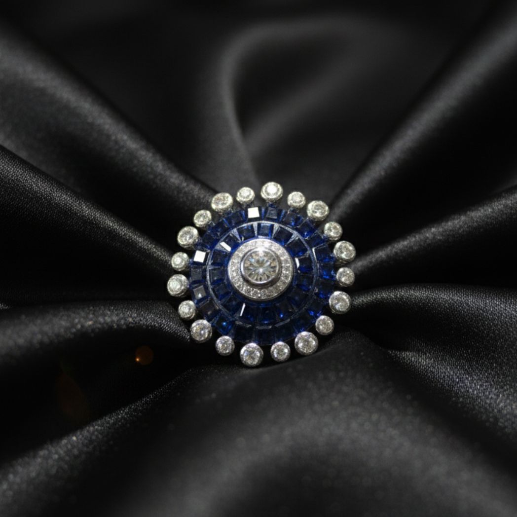 Amethyst Camellia Ring