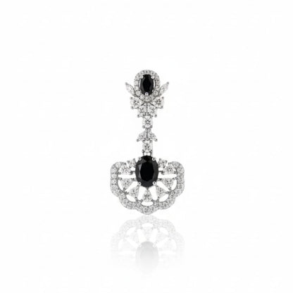 Midnight Noir Chandelier Earrings